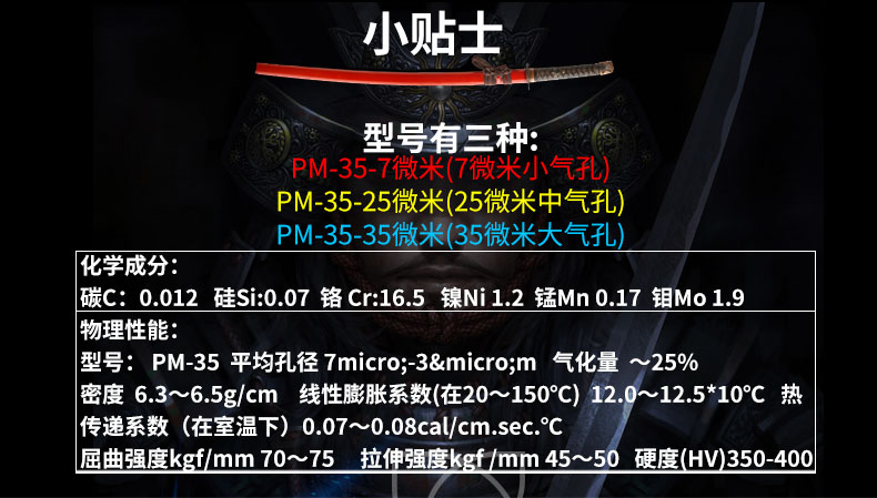 阿滿達PM35透氣鋼